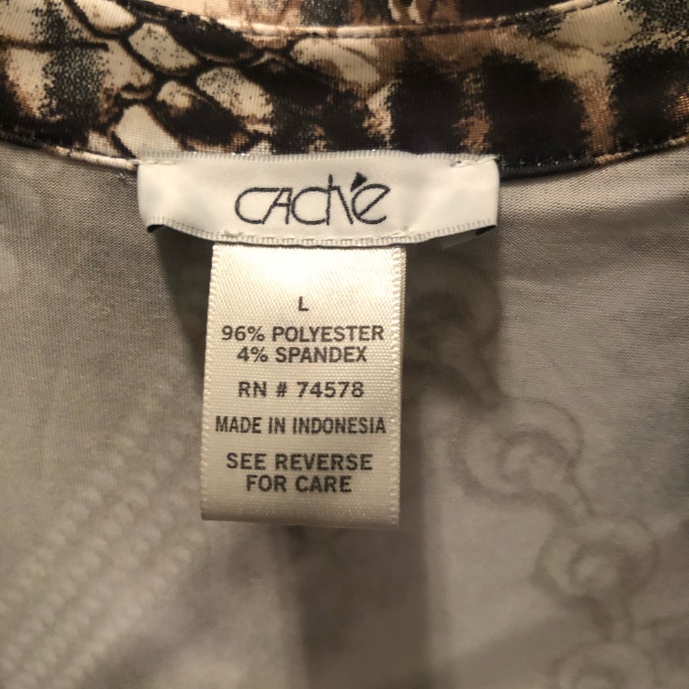 Cache chain link long sleeve top